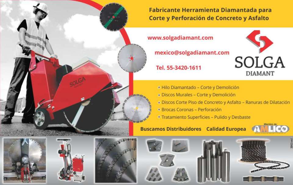 Fabricante Herramienta Diamantada para Corte y Perforacion de Concreto y Asfalto, Hilo diamantado, Discos Murales, Discos Corte Piso de Concreto y Asfalto, Brocas Coronas, Tratamiento Superficies 