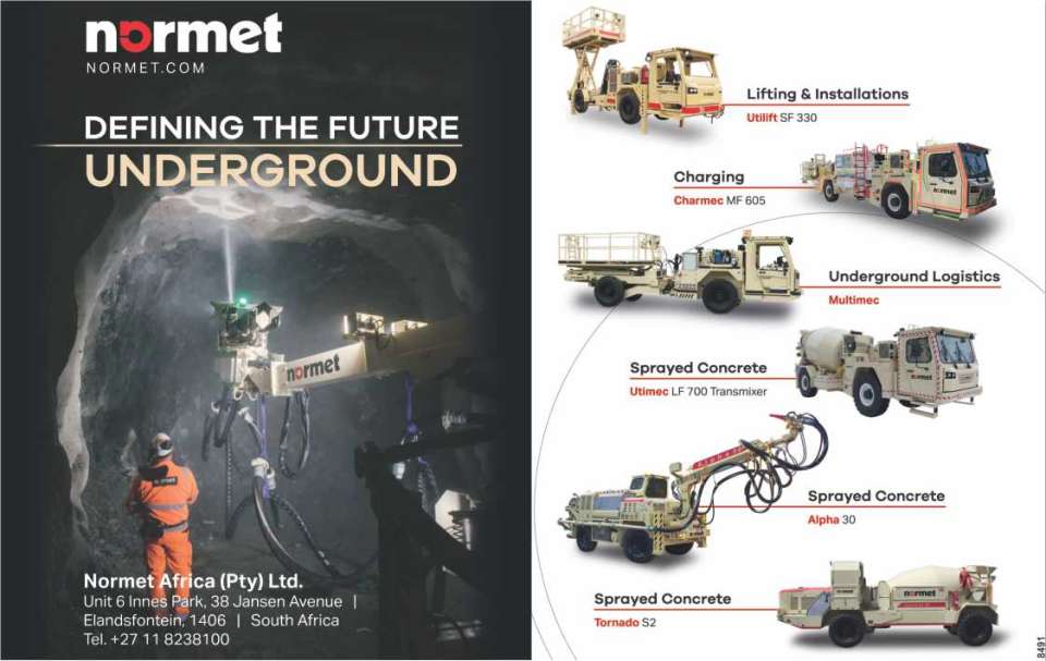 Definiendo el Futuro Subterraneo, Equipos de elevacion, Logistica subterranea, Concreto Lanzado, Camiones con Plataforma, Camiones para Mineria, Lanzadoras,